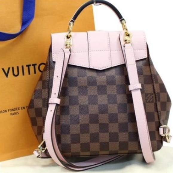 LOUIS VUITTON Damier Ebene Clapton Backpack Magnolia 275398